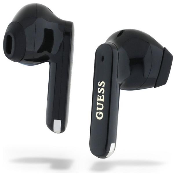 GUESS słuchawki bezprzewodowe bluetooth TWS GUTWSC2MCDSK (Elongated Metallic Classic Printed Logo) czarne