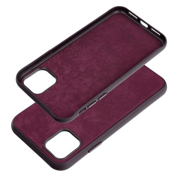 Futerał WOVEN MAG COVER kompatybilny z MagSafe do IPHONE 11 burgundowy
