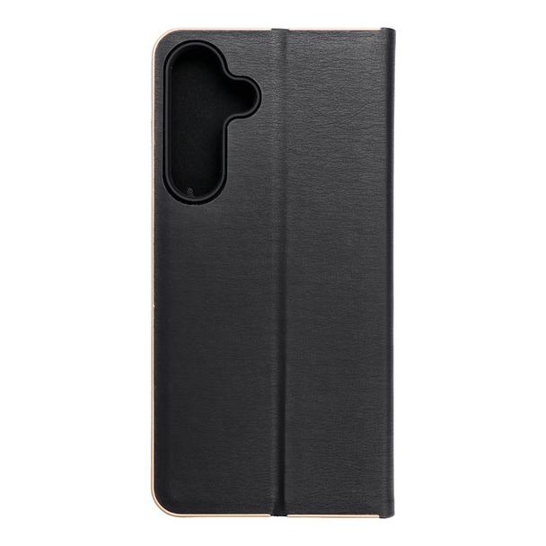 Etui z klapką na Samsung S25 FE Luna Book Gold czarne