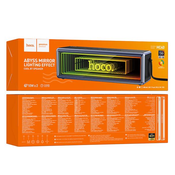 Głośnik bluetooth 2 x 10W 5h Hoco HC40 czarny