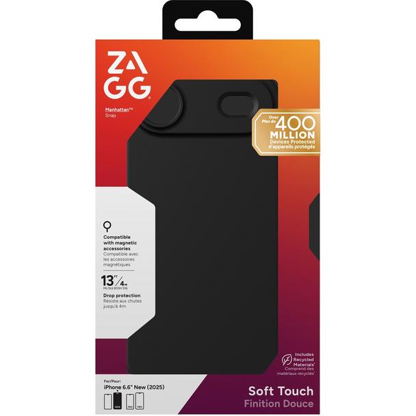 ZAGG futerał MANHATTAN SNAP kompatybilny z MagSafe do IPHONE 17 Air black