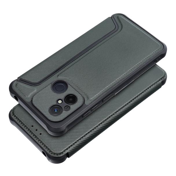 Etui z klapką na Xiaomi Redmi 12C Razor Book ciemnozielone