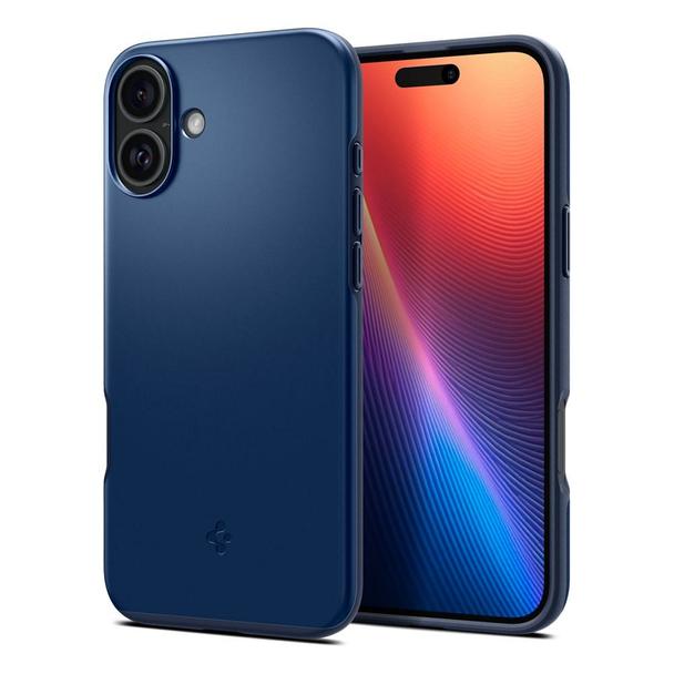 SPIGEN futerał THIN FIT MAG kompatybilny z MagSafe do IPHONE 16 navy blue