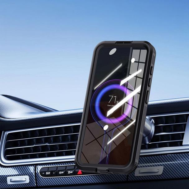 Futerał do Samsung S25 PLUS Shellbox MARS wodoodporny z metalowym ringiem czarny