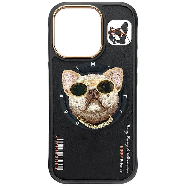 NIMMY futerał GLASSES COOL DOG kompatybilny z MagSafe do IPHONE 16 Pro czarny