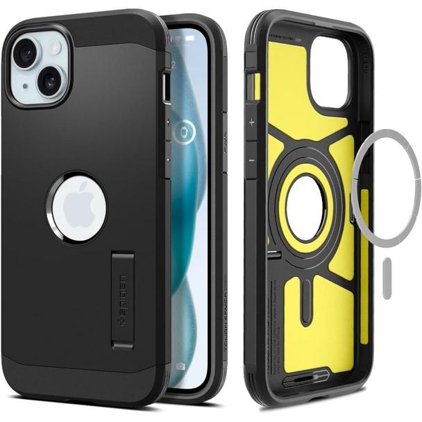SPIGEN futerał TOUGH ARMOR MAG kompatybilny z MagSafe do IPHONE 15 black