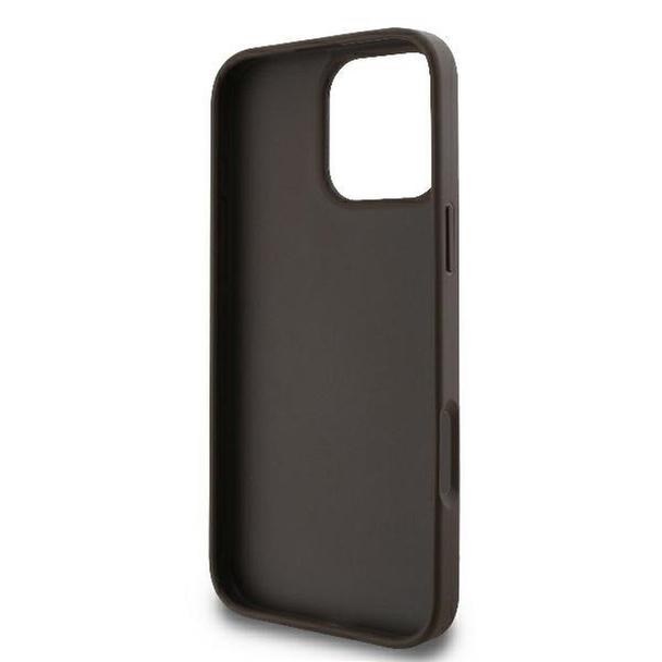 GUESS futerał do IPHONE 16 Pro Max GUHCP16X4GMGBR (4G PU Big Logo) brązowy