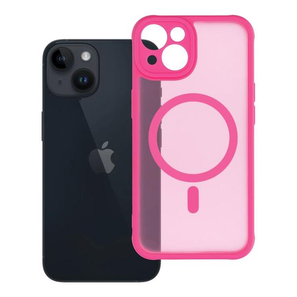 Futerał do iPhone 14 Full Matte Mag Cover zgodny z MagSafe różowy