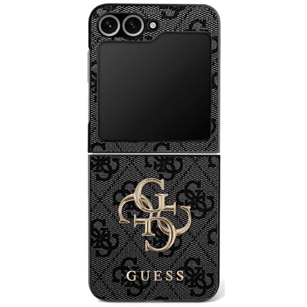 GUESS futerał do SAMSUNG Z FLIP7 GUHCZF74GMGGR (PU Leather 4G Metal Logo) czarny