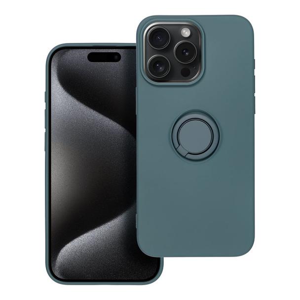 Futerał do iPhone 15 PRO MAX Silicone Ring zielony