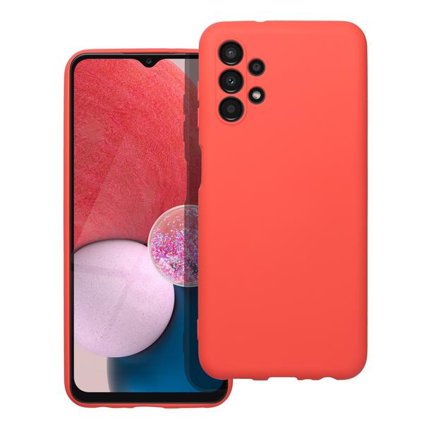 Futerał do Samsung A13 4G Silicone brzoskwiniowy