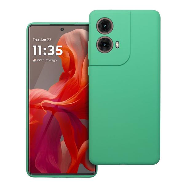 Futerał do Motorola G85 5G Silicone 2mm miętowy