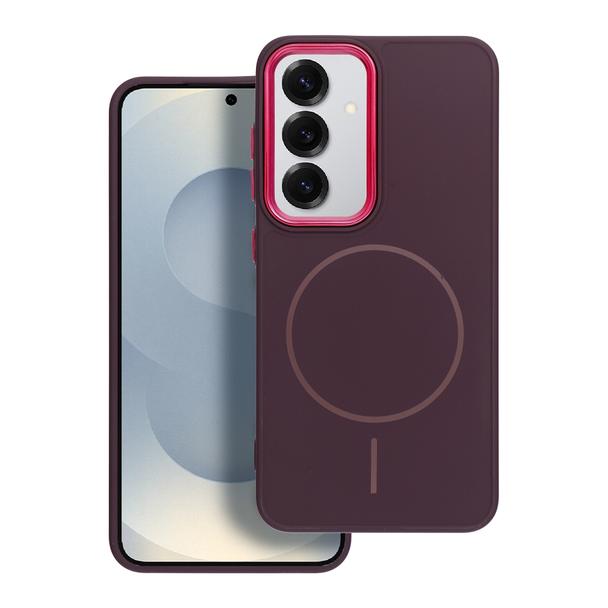 Futerał do Samsung A07 Frame Mag Cover zgodny z MagSafe fioletowy