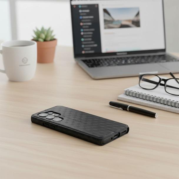 Etui z klapką na Motorola G37 POWER Cubic Book czarne