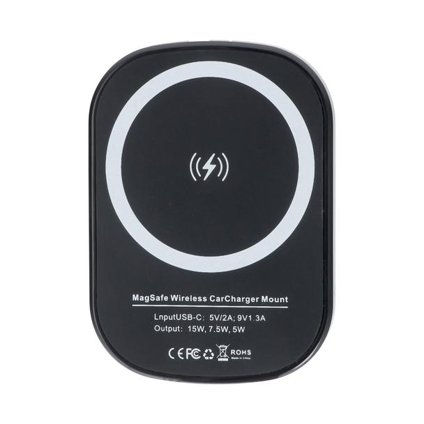 Uchwyt samochodowy magnetyczny do kratki z ładowaniem indukcyjnym kompatybilny z MagSafe 15W D10 czarny