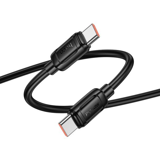 Kabel USB C do USB C Hoco PD 5A 240W 1 m X115 czarny