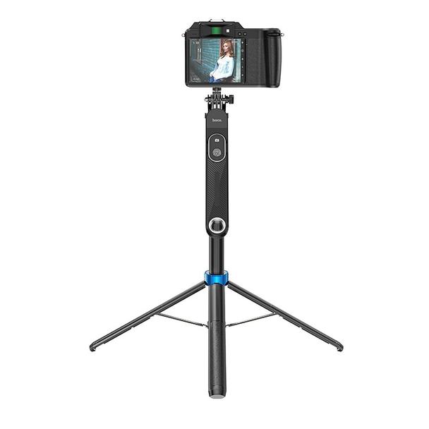 Selfie stick Hoco tripod z pilotem bezprzewodowym K22 czarny