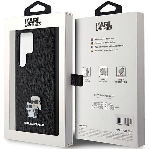 KARL LAGERFELD futerał do SAMSUNG S24 Ultra KLHCS24LPSAKCMPK (SAFFIANO KC PIN) czarny