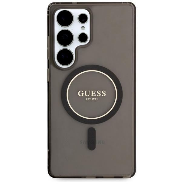 GUESS futerał do SAMSUNG S25 Ultra GUHMS25LHFGEREK (Magnetic IML Glitter Circle) czarny
