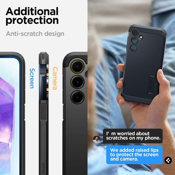 SPIGEN futerał TOUGH ARMOR do SAMSUNG A55 5G black
