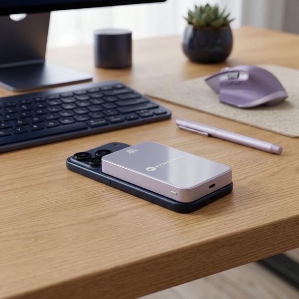 Powerbank zgodny z MagSafe Forcell F-Energy SuperSlim F10K8 QC4.0 PD3.0 15W 10000 mAh fioletowy 0INT