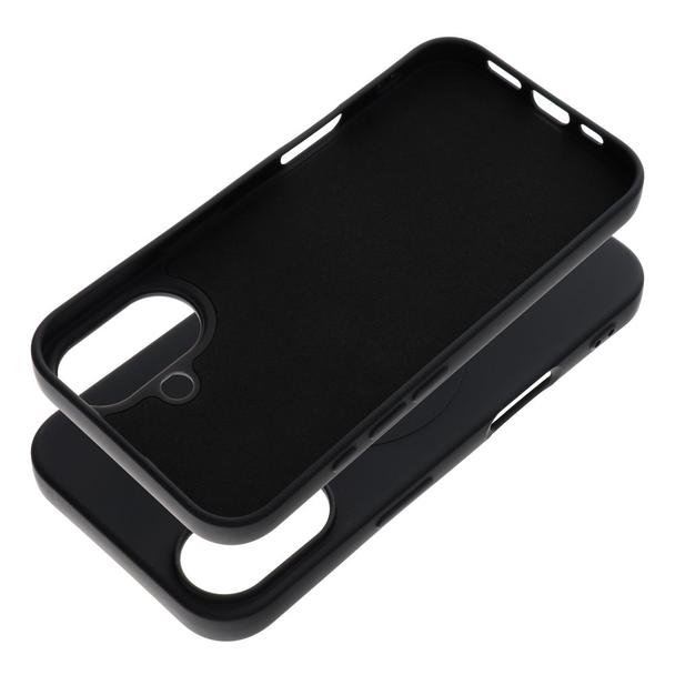 Futerał do iPhone 16 Silicone Mag Cover zgodny z MagSafe (big hole) czarny