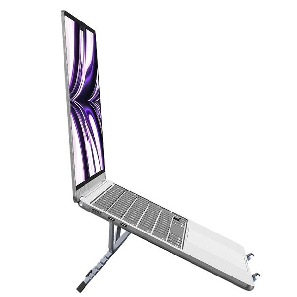 Uchwyt na laptop / tablet biurkowy składany Forcell F-Grip Fold Stand X Pro szary