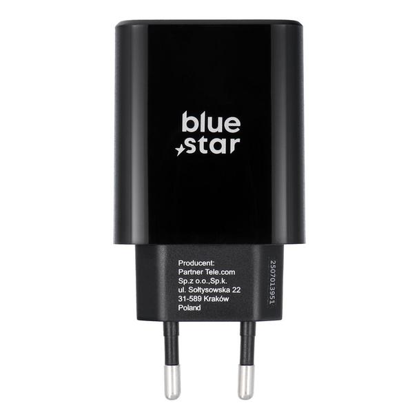 Ładowarka sieciowa do telefonu Blue Star USB C QC4.0 PD 3A 35W TFB-TC-35WPD czarna