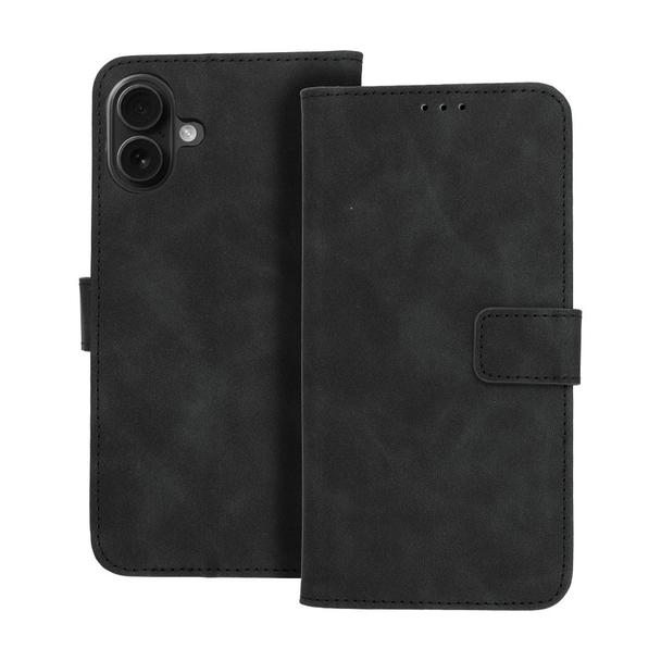Etui z klapką na iPhone 16 PLUS Tender Book czarne