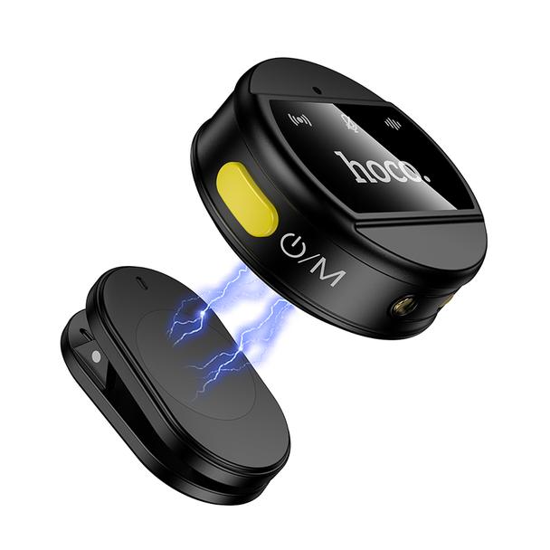 Mikrofon bezprzewodowy 2w1 Lightning / USB C Hoco L22 czarny