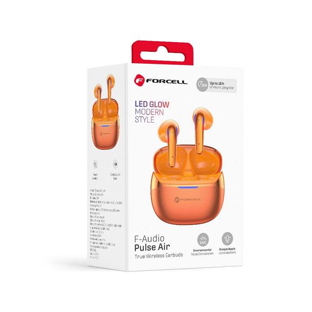 Słuchawki bezprzewodowe douszne TWS Forcell F-Audio Pulse Air ENC złoty 0INT