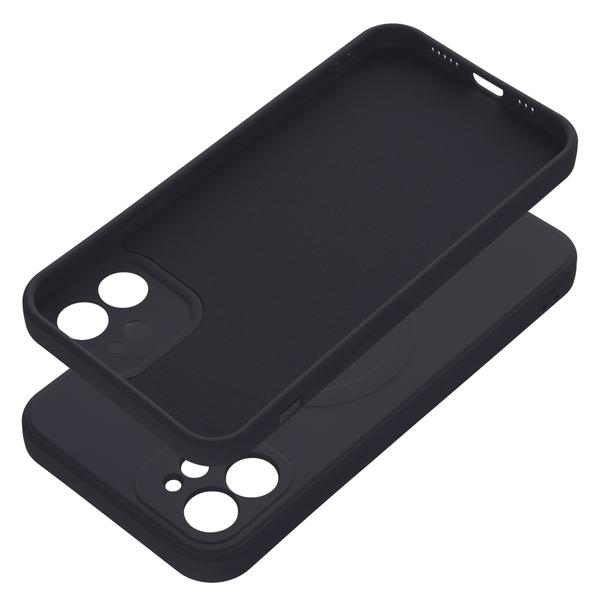 Futerał do iPhone 12 Silicone Mag Cover zgodny z MagSafe czarny