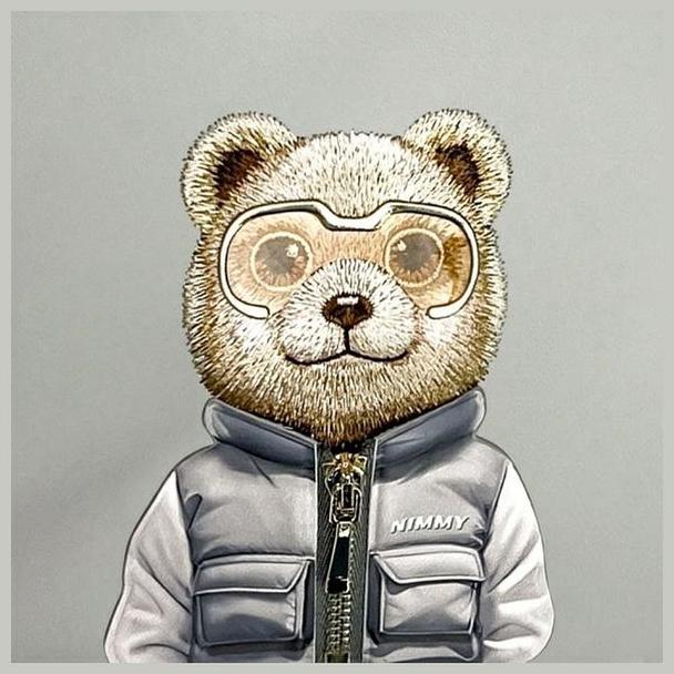 NIMMY nerka na ramię COOL&CUTE 2.0 Bear szara