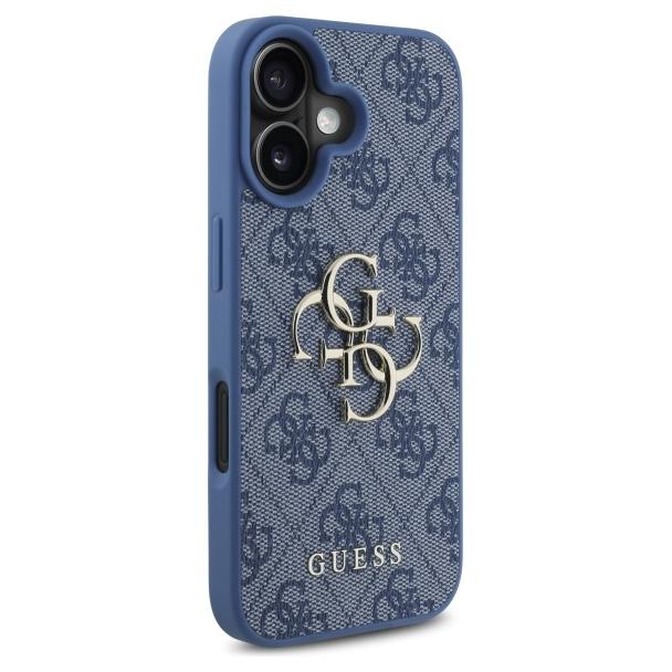GUESS futerał do IPHONE 16 GUHCP16S4GMGBL (4G PU Big Logo) niebieski