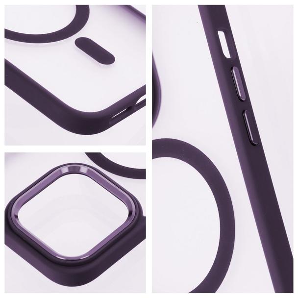 Futerał MATTE MAG COVER kompatybilny z MagSafe do IPHONE 12 / 12 Pro fioletowy