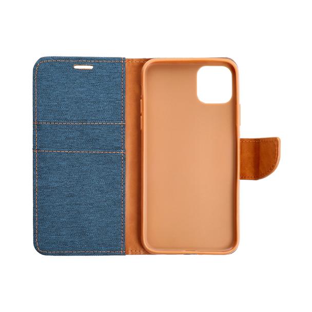 Etui z klapką na Samsung A35 5G Canvas Book granatowe