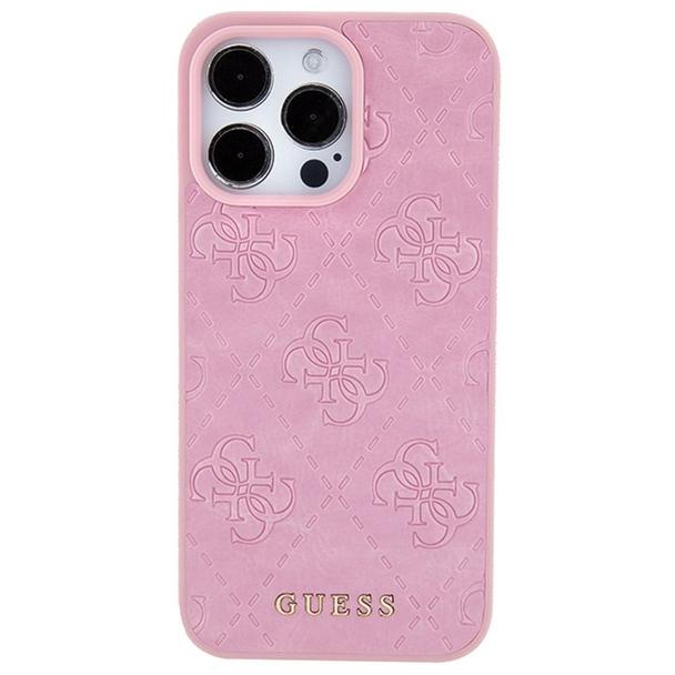 GUESS futerał do IPHONE 15 Pro GUHCP15LP4EPMP (Quilted 4G Classic) różowy