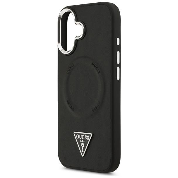 GUESS futerał do IPHONE 17 kompatybilny z MagSafe GUHMP17SPSDTSCMK (PU W/ Triangle Logo) czarny