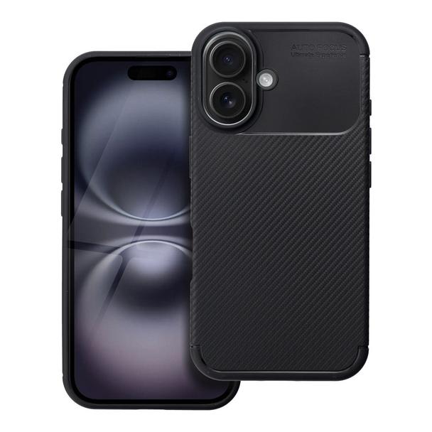 Futerał do iPhone 16 Carbon Premium czarny