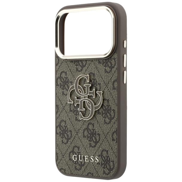GUESS futerał do IPHONE 18 Pro/17 Pro (Big Resin Logo 4G) brązowy