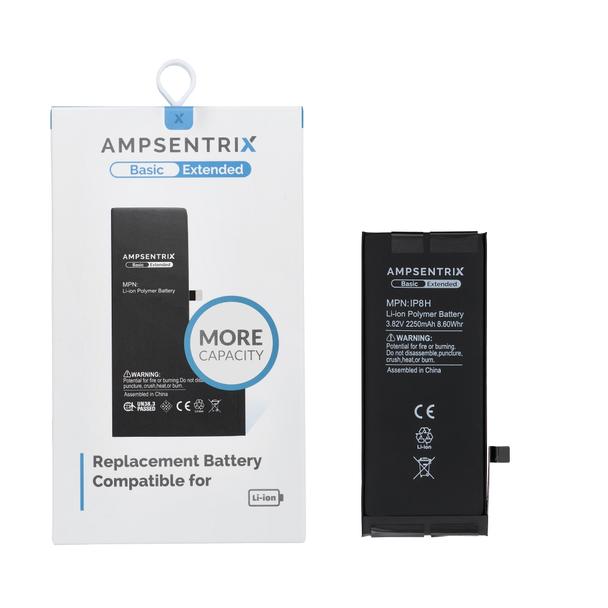 AmpSentrix Basic bateria do iPhone 8 (zwiększona pojemność 2250 mAh)