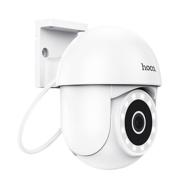 Kamera zewnętrzna Hoco 3MP Full HD Wi-Fi D2 biała