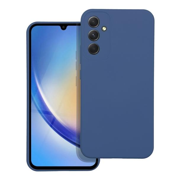 Futerał do Samsung A34 5G Silicone niebieski