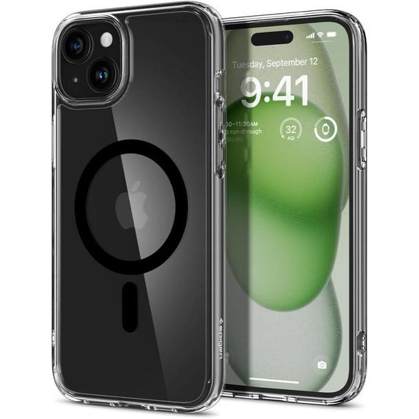 SPIGEN futerał ULTRA HYBRID MAG kompatybilny z MagSafe do IPHONE 15 black
