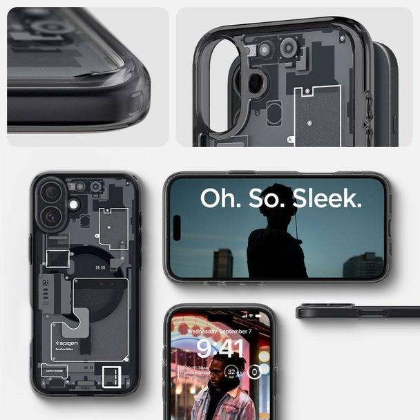 SPIGEN futerał ULTRA HYBRID MAG kompatybilny z MagSafe do IPHONE 16 zero one