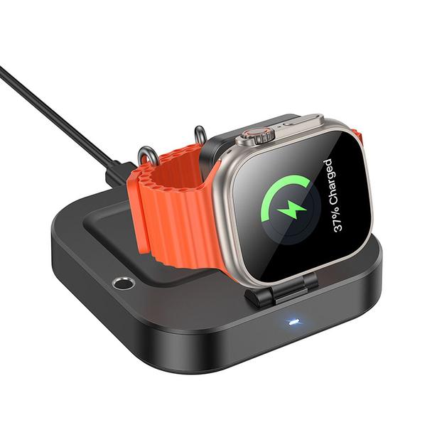 Ładowarka indukcyjna Hoco 3w1 3A 5W kompatybilna z Apple Watch CQ16A czarna
