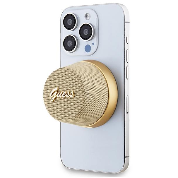 Głośnik bezprzewodowy Guess Magnetic Script Metal GUWSC3ALSMD złoty