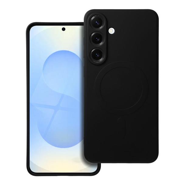 Futerał do Samsung S25 PLUS Silicone Mag Cover zgodny z MagSafe czarny