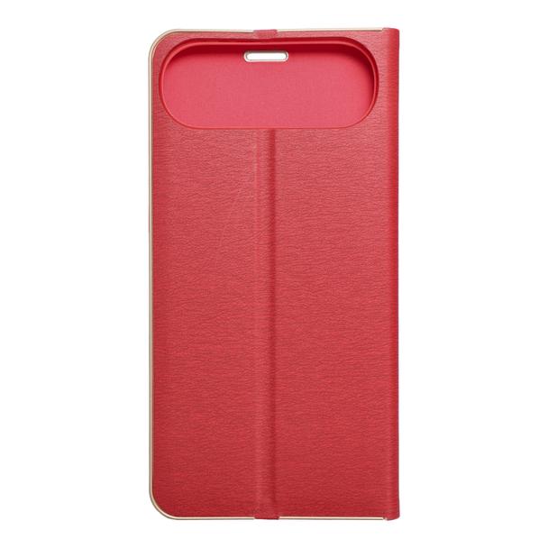 Etui z klapką na iPhone 17 AIR Luna Book Gold czerwone