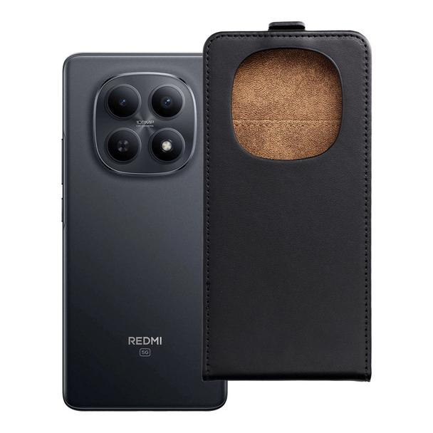 Etui z klapką pionowe na Xiaomi Redmi NOTE 15 5G Slim Flexi Fresh czarne